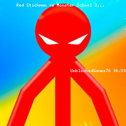 Red Stickman vs Monster School 2